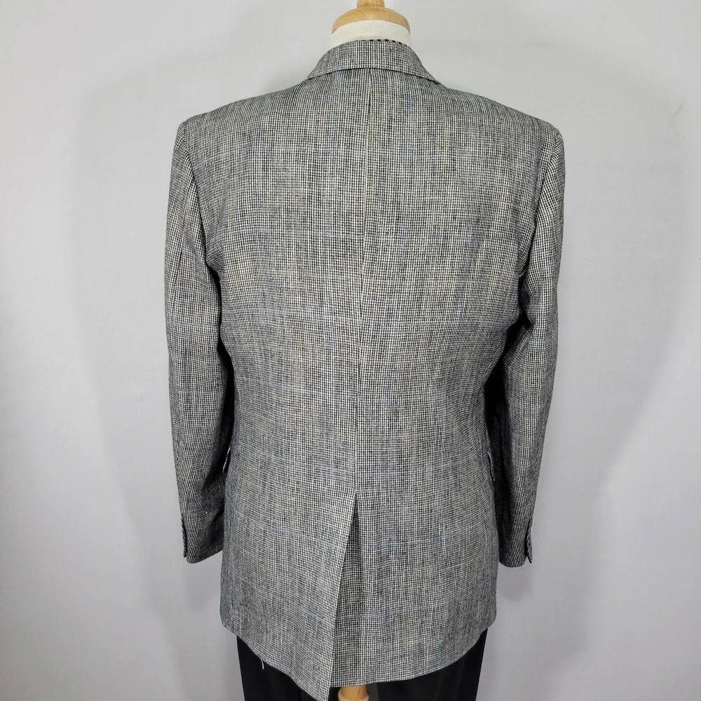 VTG Stafford Men's Sport‎ Coat Blazer Two Button Gray Plaid Size 42L